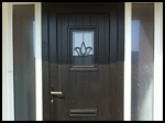 Tudor style uPVC front door with White side screens?